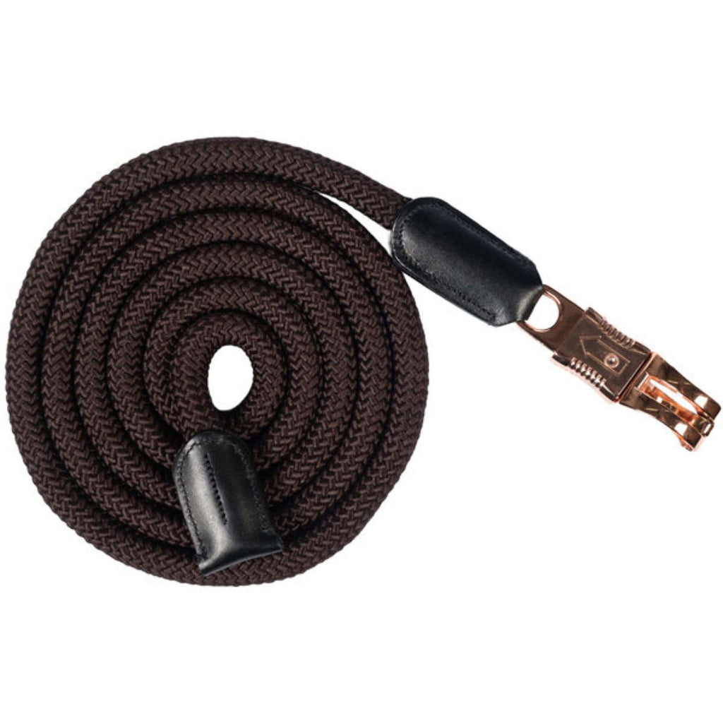 HKM Cuerda de Cabestro Rosegold Glamour Con anillas de pánico Marron/Oro Rosa