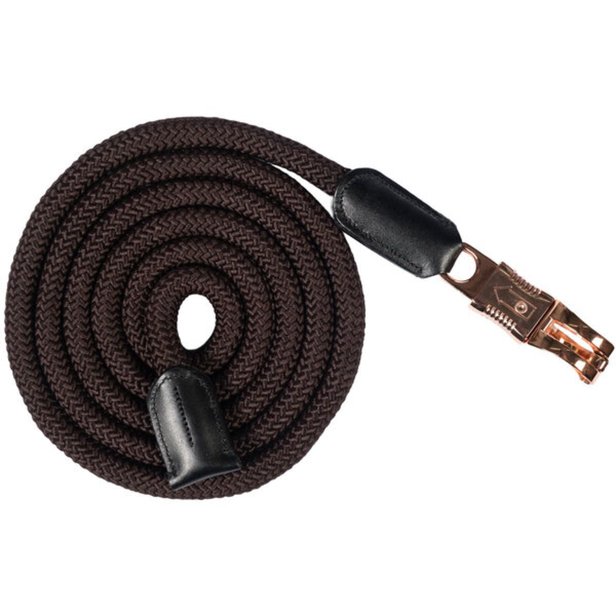 HKM Cuerda de Cabestro Rosegold Glamour Con anillas de pánico Marron/Oro Rosa