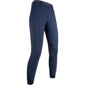 HKM Pantalón de Equitación Elegance Softshell Agarre de Silicona para Rodilla Azul oscuro