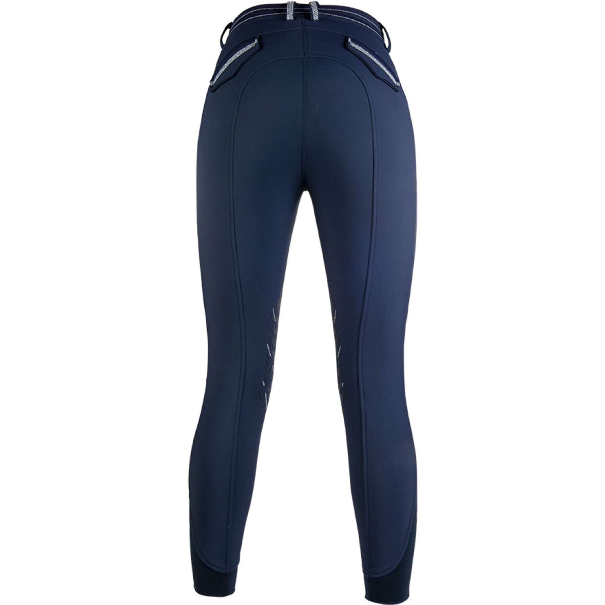 HKM Pantalón de Equitación Elegance Softshell Agarre de Silicona para Rodilla Azul oscuro