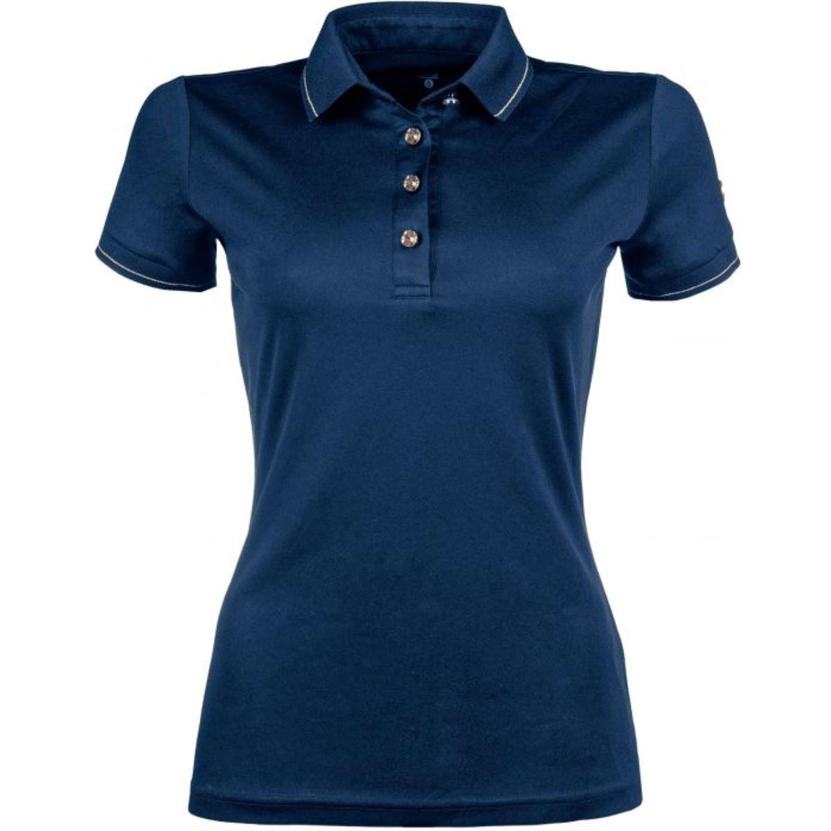 HKM Poloshirt Rosegold Glamour Azul oscuro<>Oro rosa