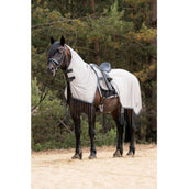 HKM Manta Antimoscas de Ejercicio Fringes Cuello Desmontable Plata<>Gris