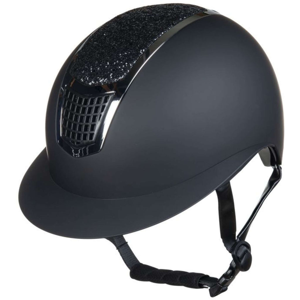 HKM Casco Glamour Shield Negro/Plata