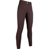 HKM Pantalón de Equitación Monaco Crystal Asiento de Silicona Marron oscuro