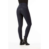 HKM Pantalón de Equitación Monaco Crystal Asiento de Silicona Azul oscuro
