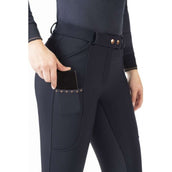 HKM Pantalones Rosegold Glamour Winter Full Grip Negro/Oro rosa