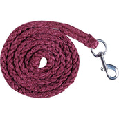 HKM Cuerda de Cabestro Berry con Mosquetón Rojo vino