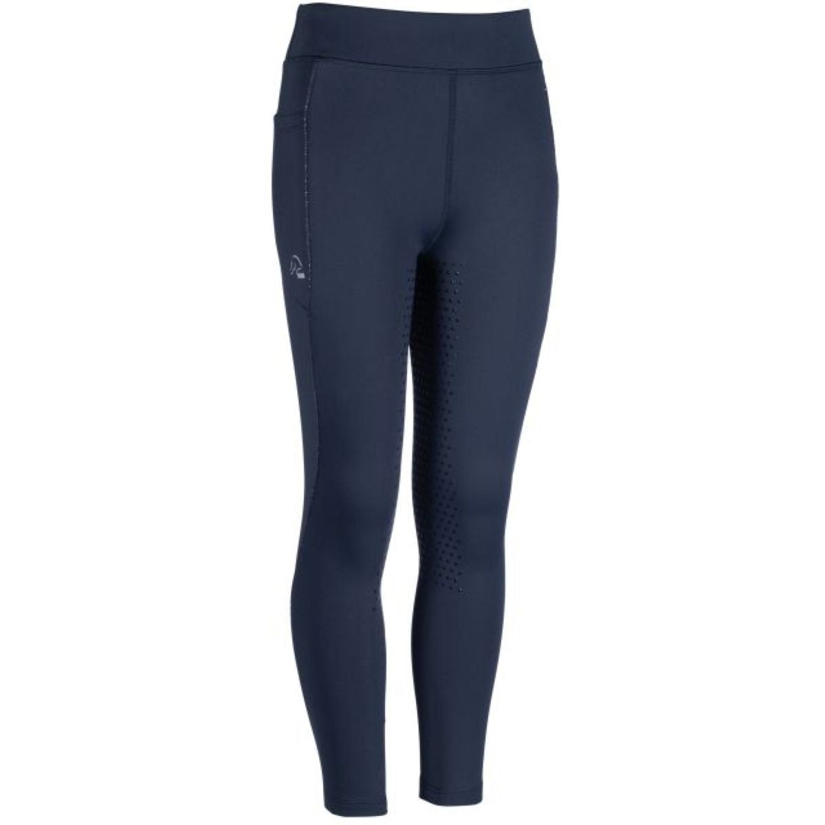 HKM Legging de Equitación Alice Kids Full Grip Azul oscuro