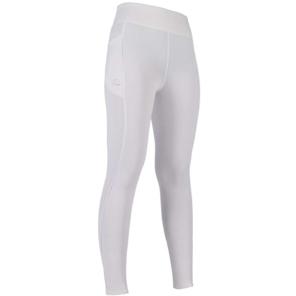 HKM Legging de Equitación Alice Kids Full Grip Blanco