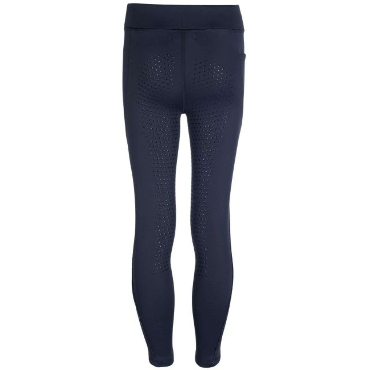 HKM Legging de Equitación Alice Kids Full Grip Azul oscuro