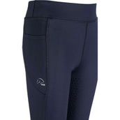 HKM Legging de Equitación Alice Kids Full Grip Azul oscuro