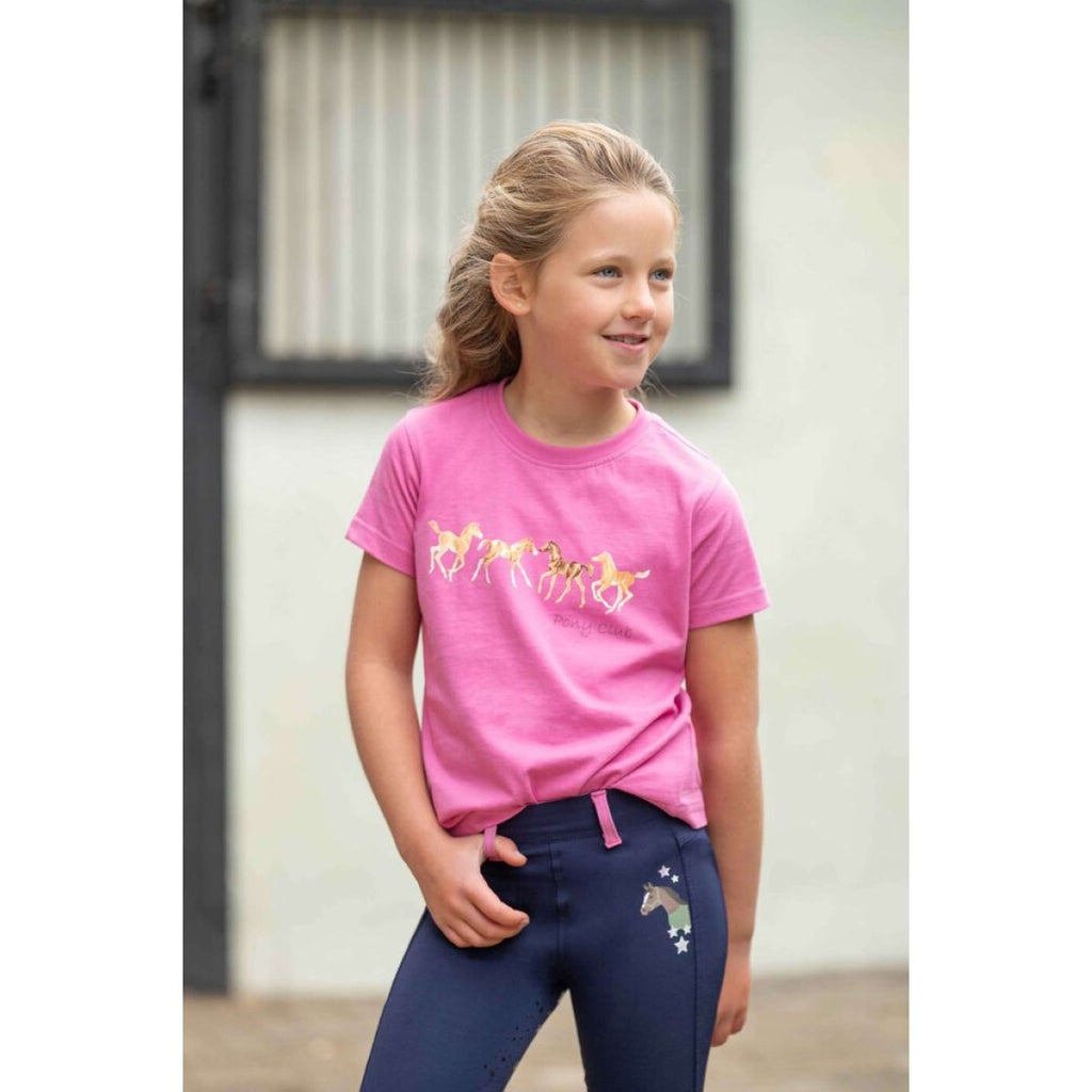 HKM Camiseta Pony Club Rosa