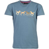 HKM T-Shirt Pony Club Azul Humo