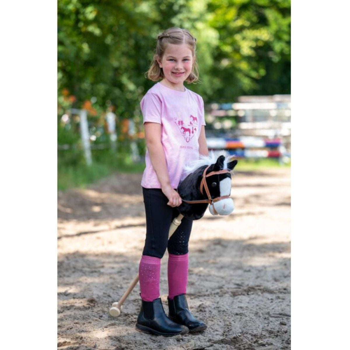 HKM Caballo de juguete Bella Negro