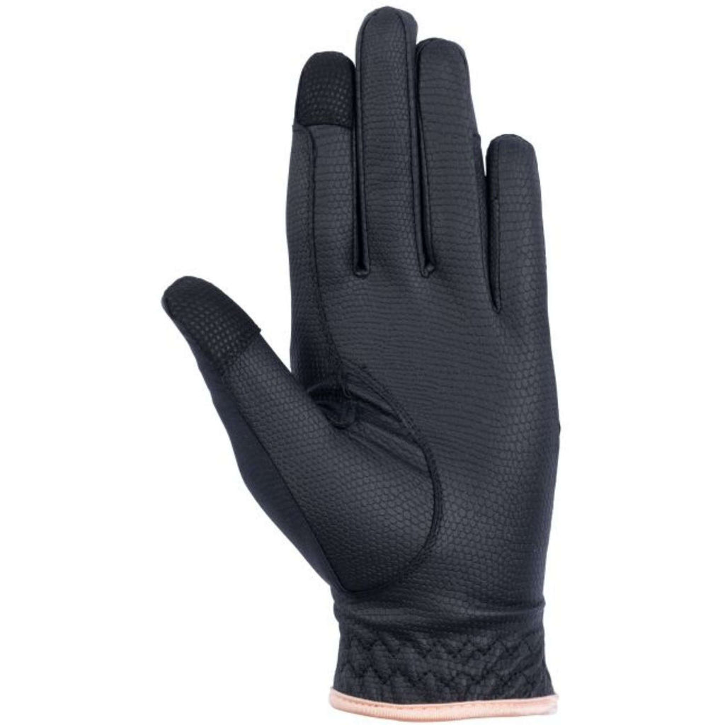 HKM Guantes Rosegold Glamour Negro