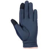 HKM Guantes Rosegold Glamour Azul oscuro
