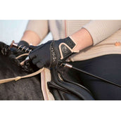 HKM Guantes Rosegold Glamour Negro