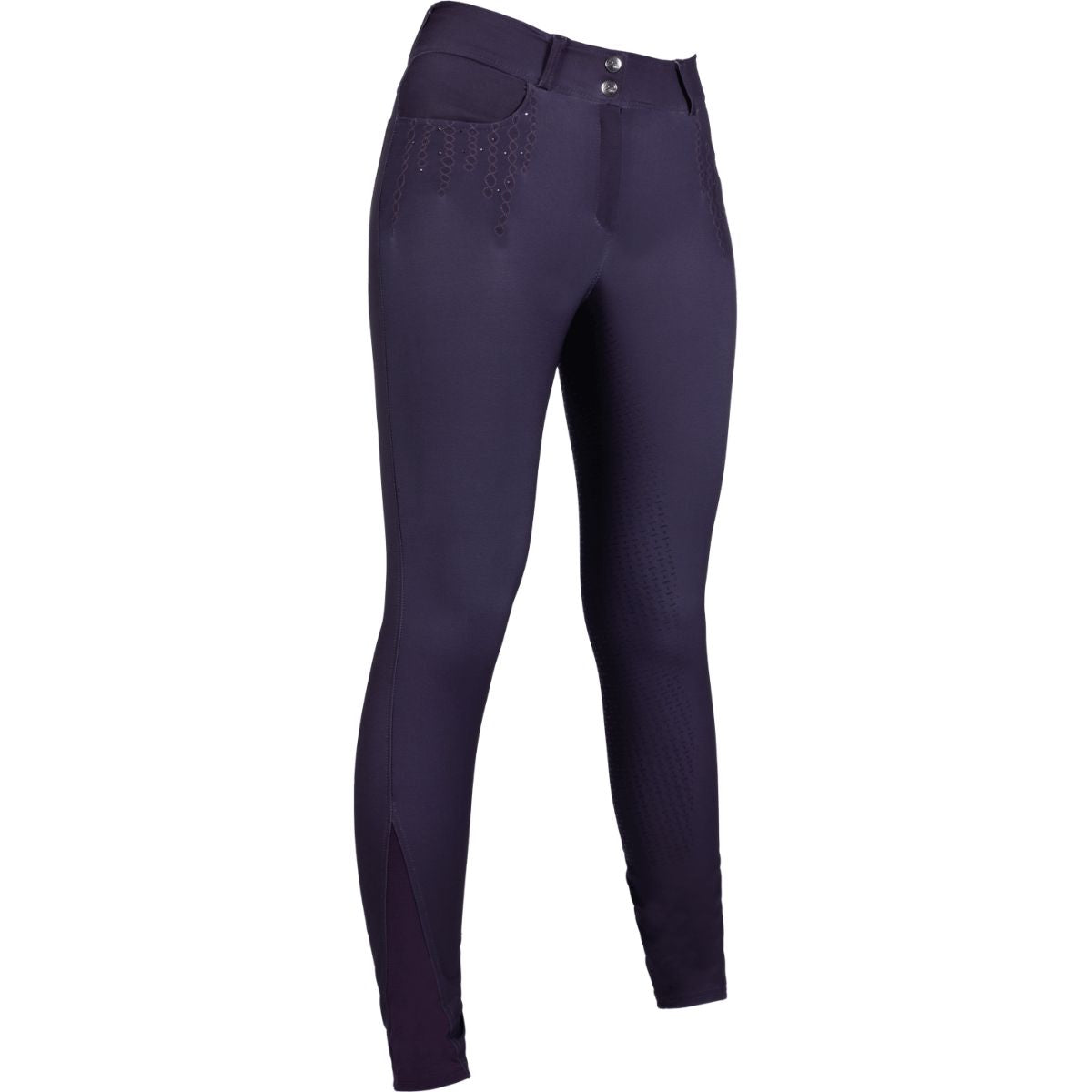 HKM Pantalón de Equitación Lavender Bay Full Seat Morado oscuro