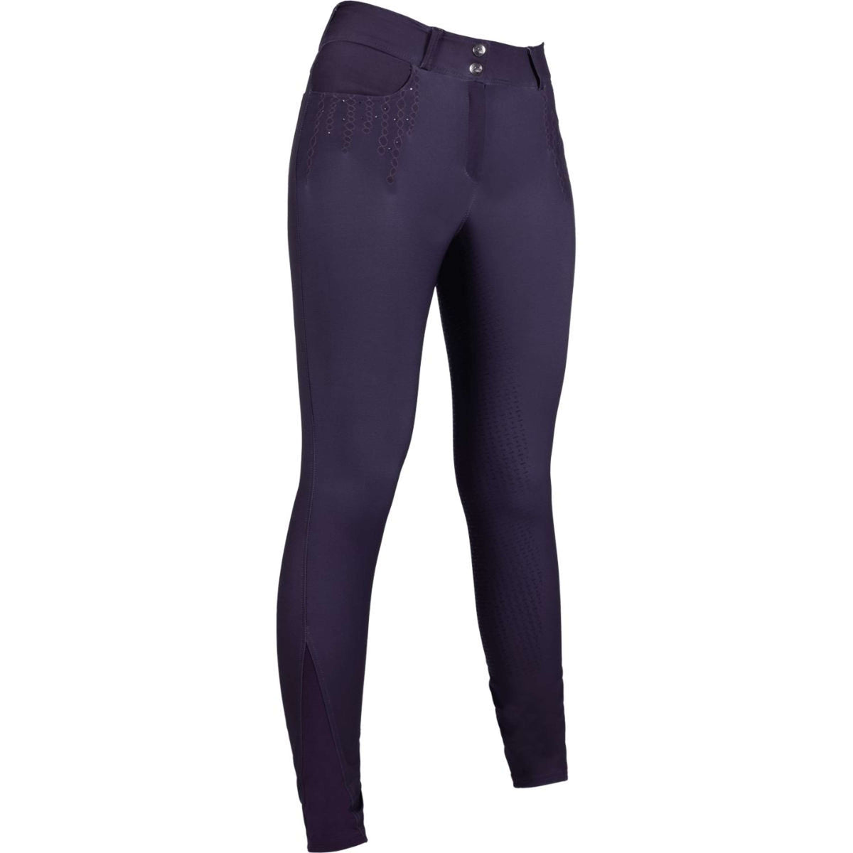 HKM Pantalón de Equitación Lavender Bay Full Seat Morado oscuro