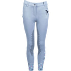 HKM Pantalón de Equitación Bria Half Grip Azul Humo