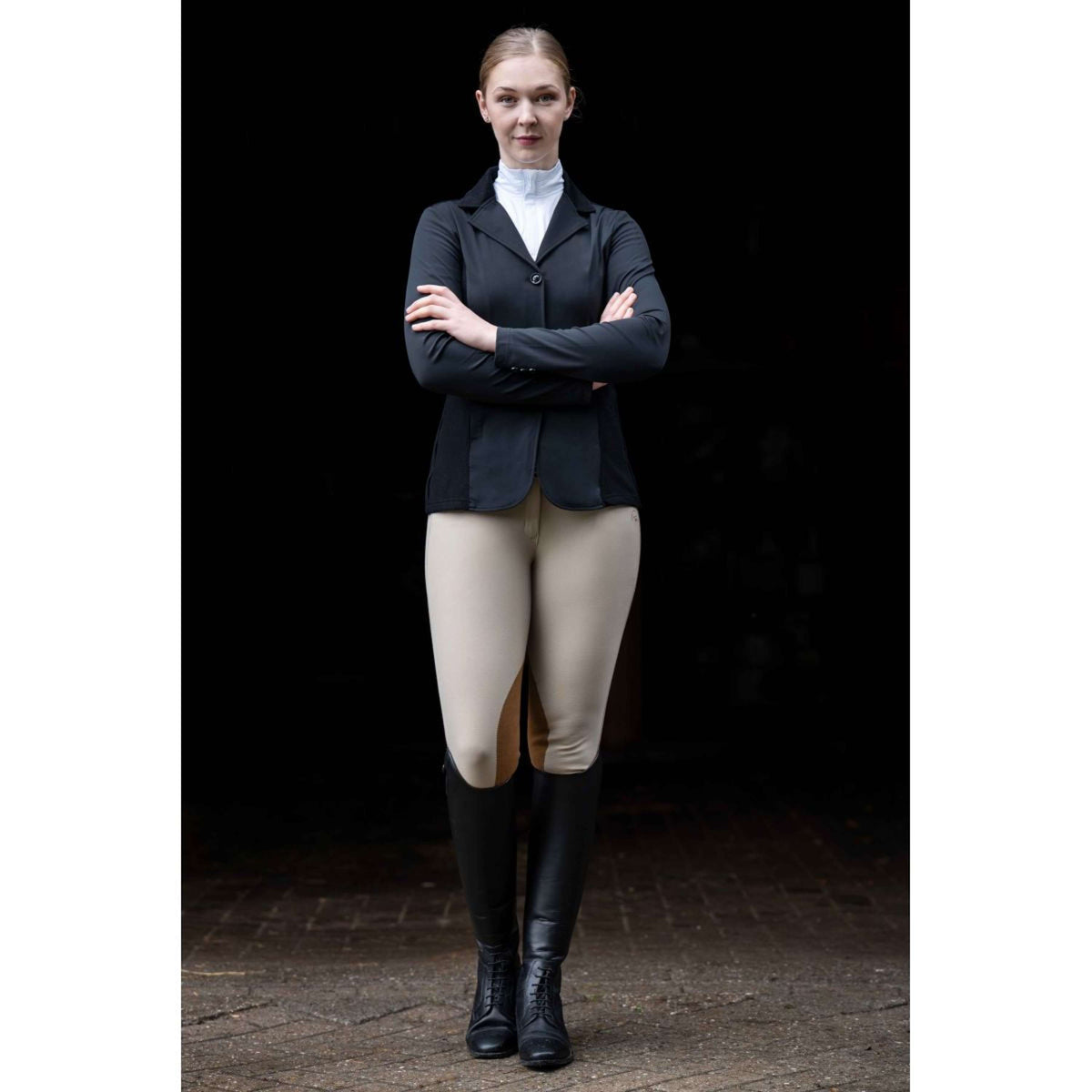 HKM Chaqueta de Competición Hunter Women Slim fit Negro