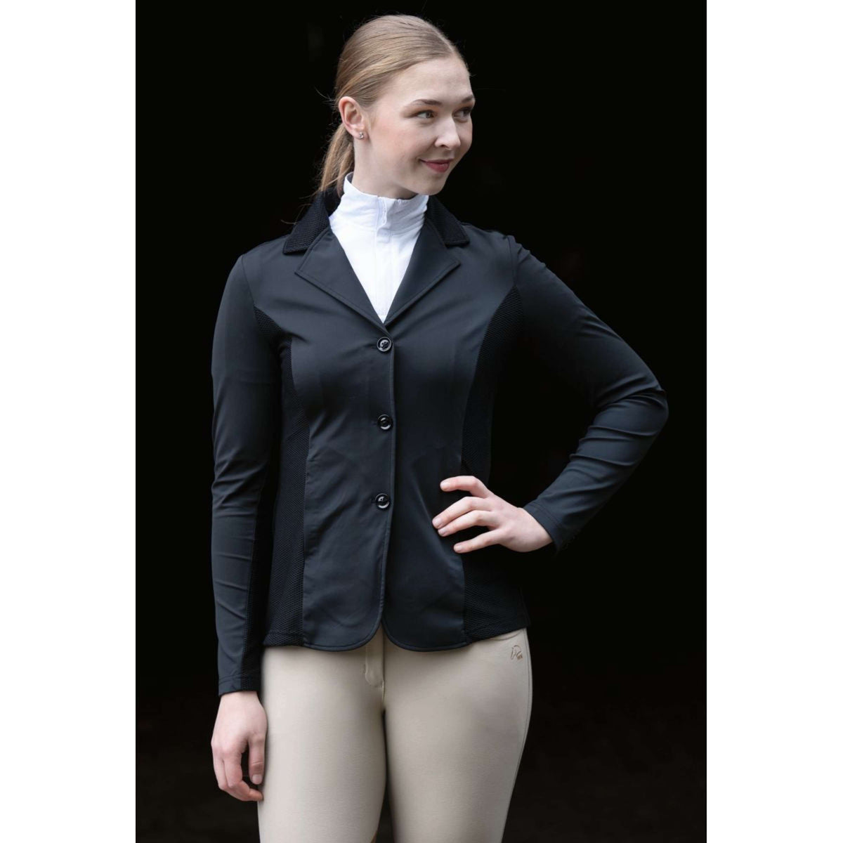 HKM Chaqueta de Competición Hunter Women Slim fit Negro