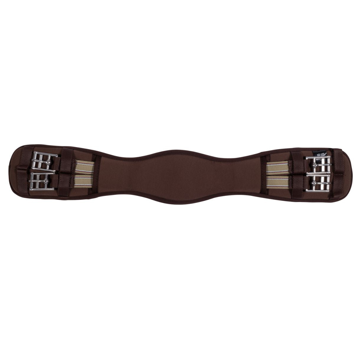 HKM Cincha de doma Memory Foam con Elástico Marron