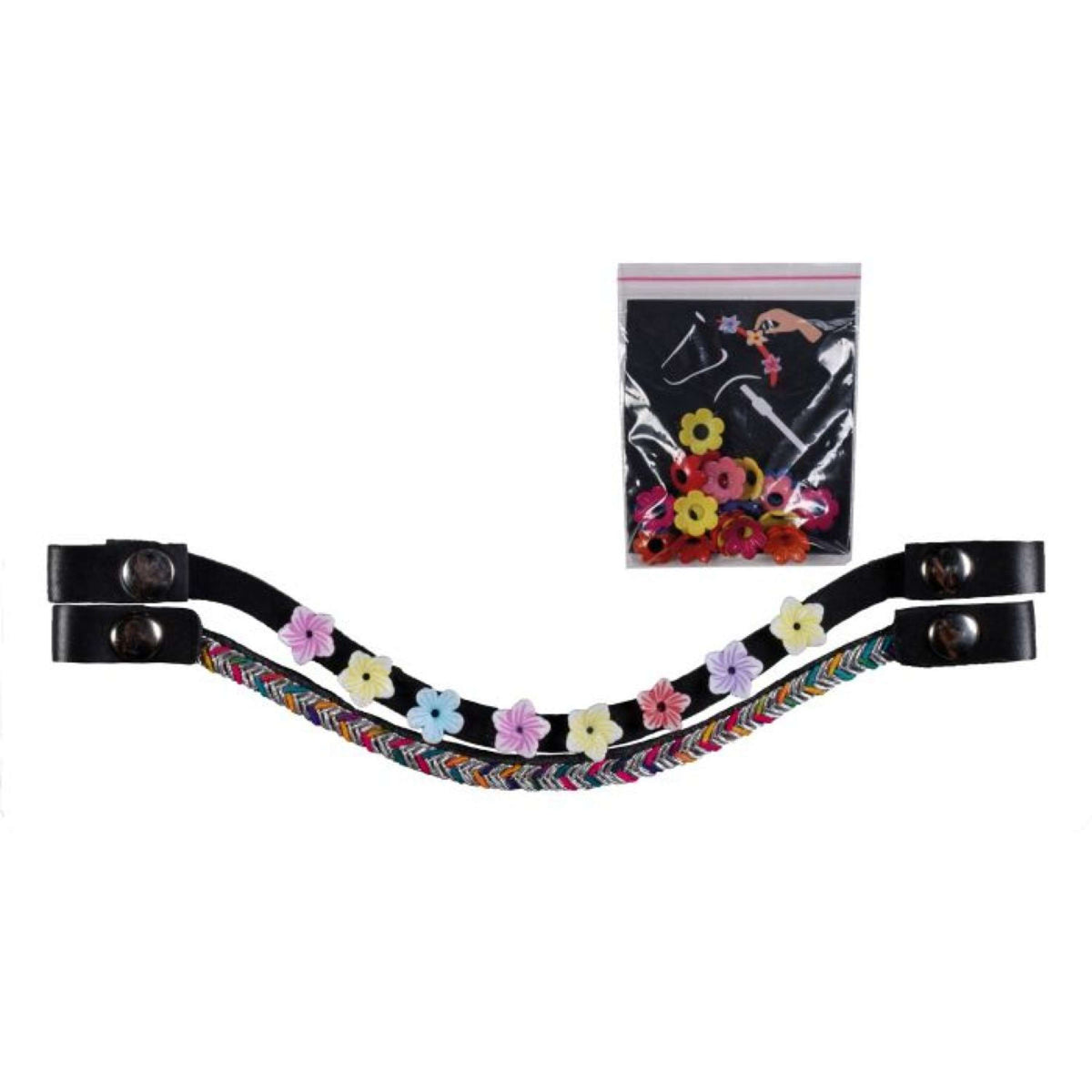HKM Frontal Hobby Horsing Juego de 3 Flor
