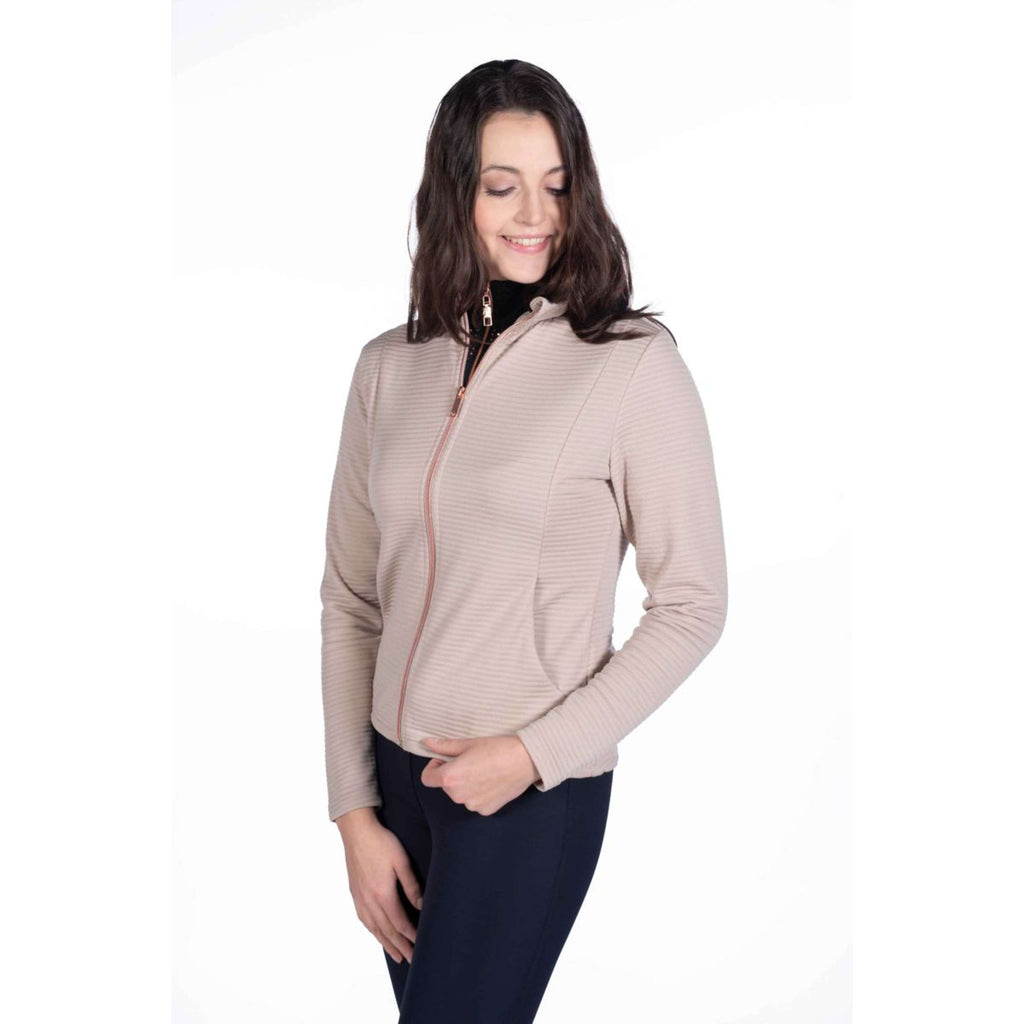 HKM Sudadera con capucha y cremallera Yvonne Beige