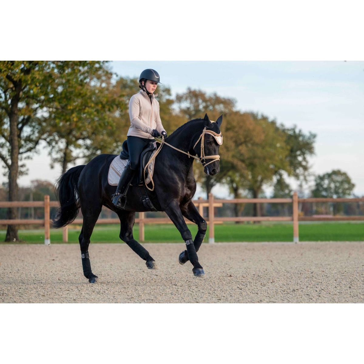 HKM Sudadera con capucha y cremallera Yvonne Beige