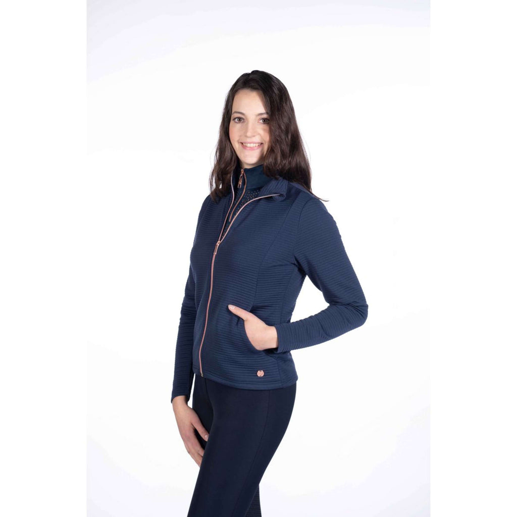 HKM Sudadera con capucha y cremallera Yvonne Azul oscuro