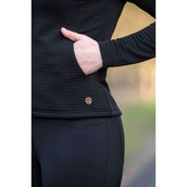 HKM Sudadera con capucha y cremallera Yvonne Negro