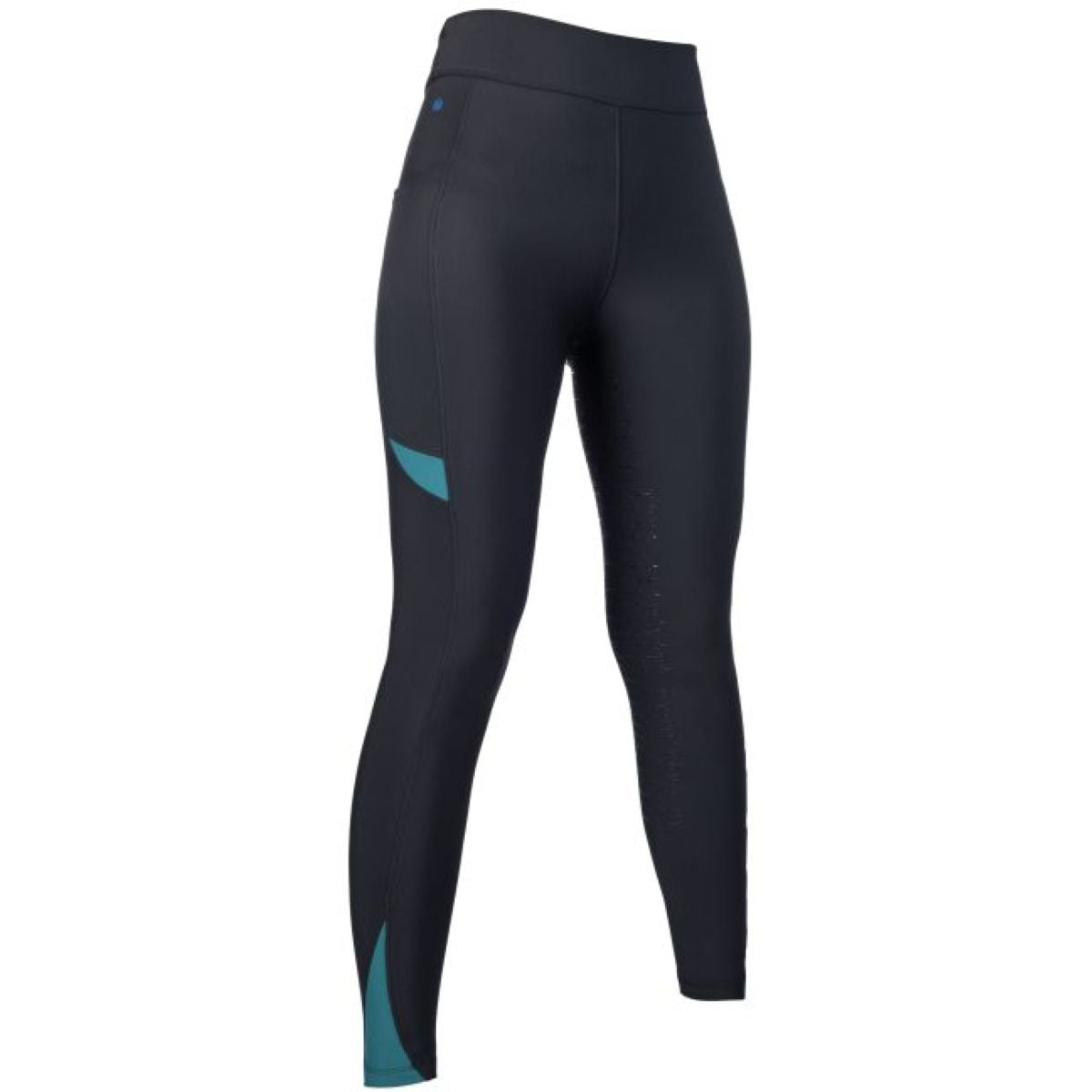 HKM Legging de Equitación Port Royal Full Grip Negro