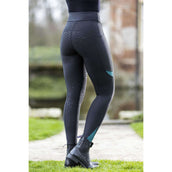 HKM Legging de Equitación Port Royal Full Grip Negro