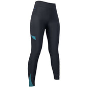 HKM Legging de Equitación Port Royal Full Grip Negro