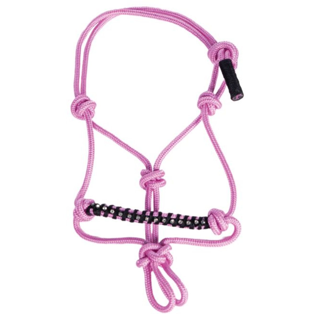 HKM Cabezada de Cuerda Hobby Horsing Rosa