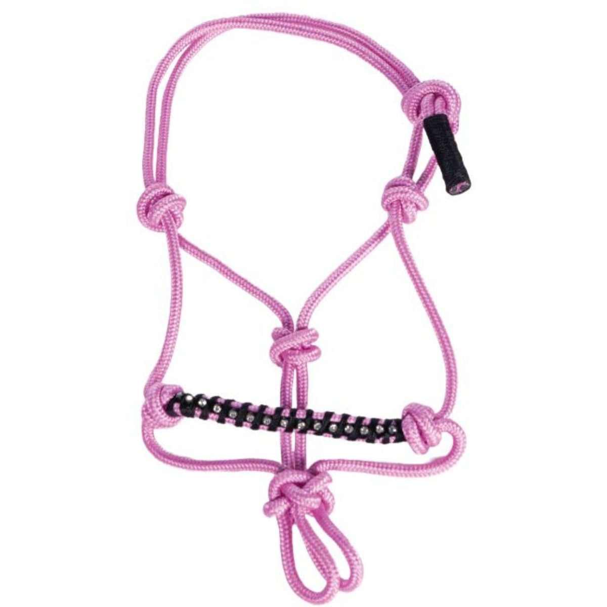 HKM Cabezada de Cuerda Hobby Horsing Rosa