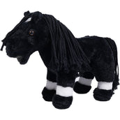 HKM Poni de Peluche Conjunto de Cuerda para Pista Negro