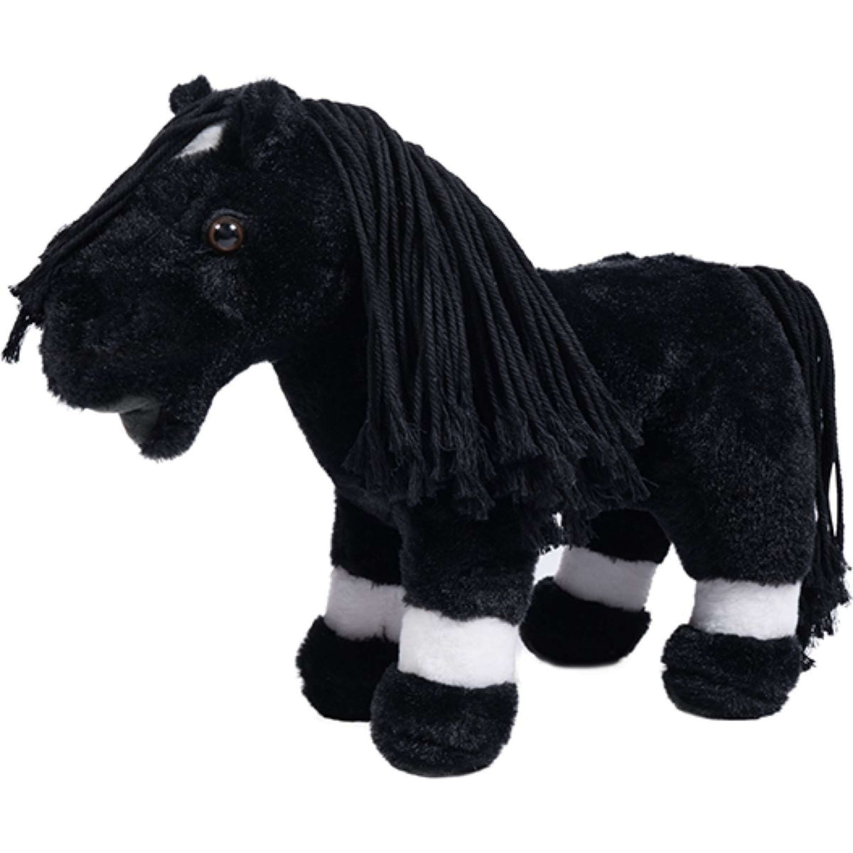 HKM Poni de Peluche Conjunto de Cuerda para Pista Negro