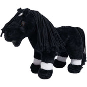 HKM Poni de Peluche Conjunto de Cuerda para Pista Negro