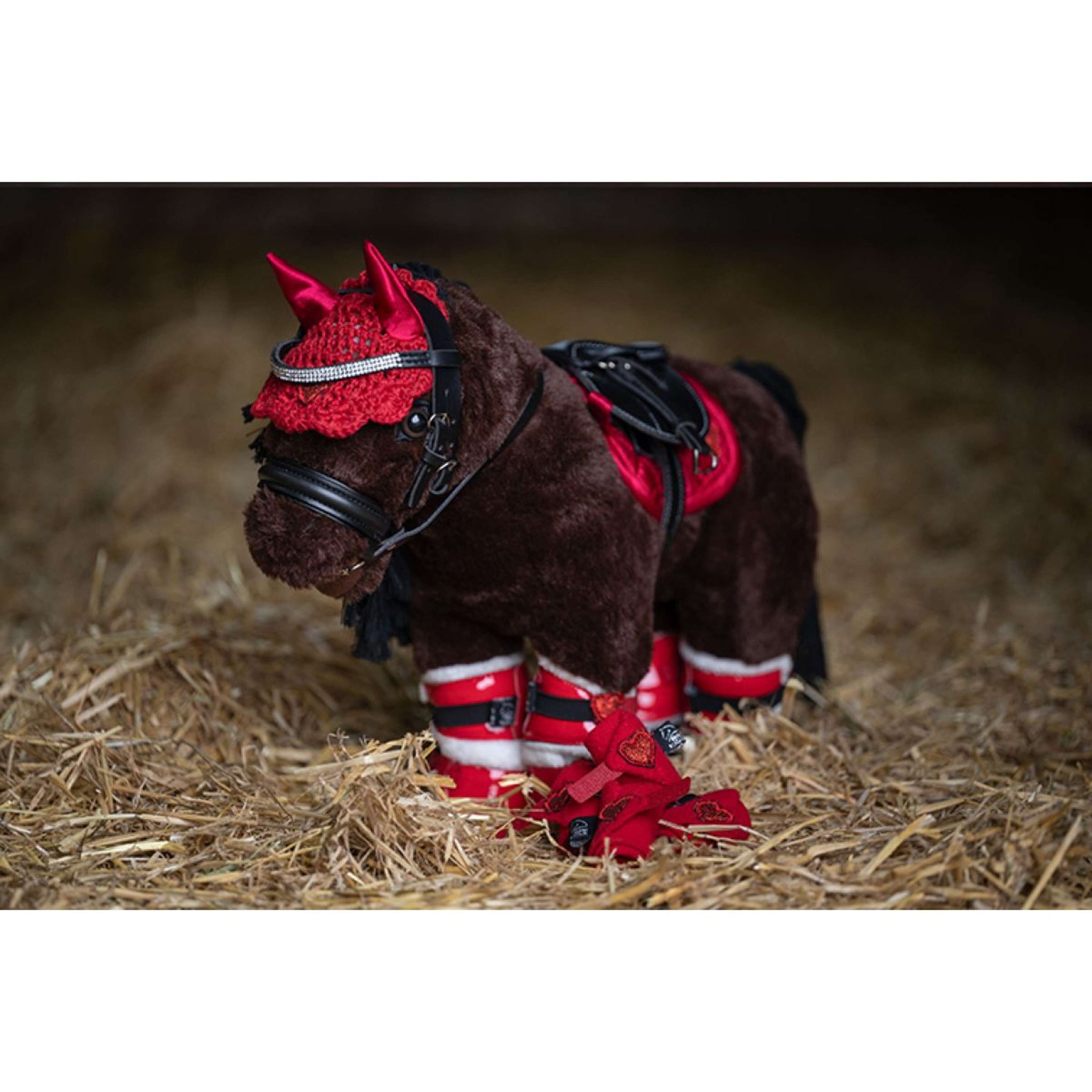 HKM Poni de Peluche Riding Starterset Rojo HKM Poni de Peluche Riding Starterset Rojo