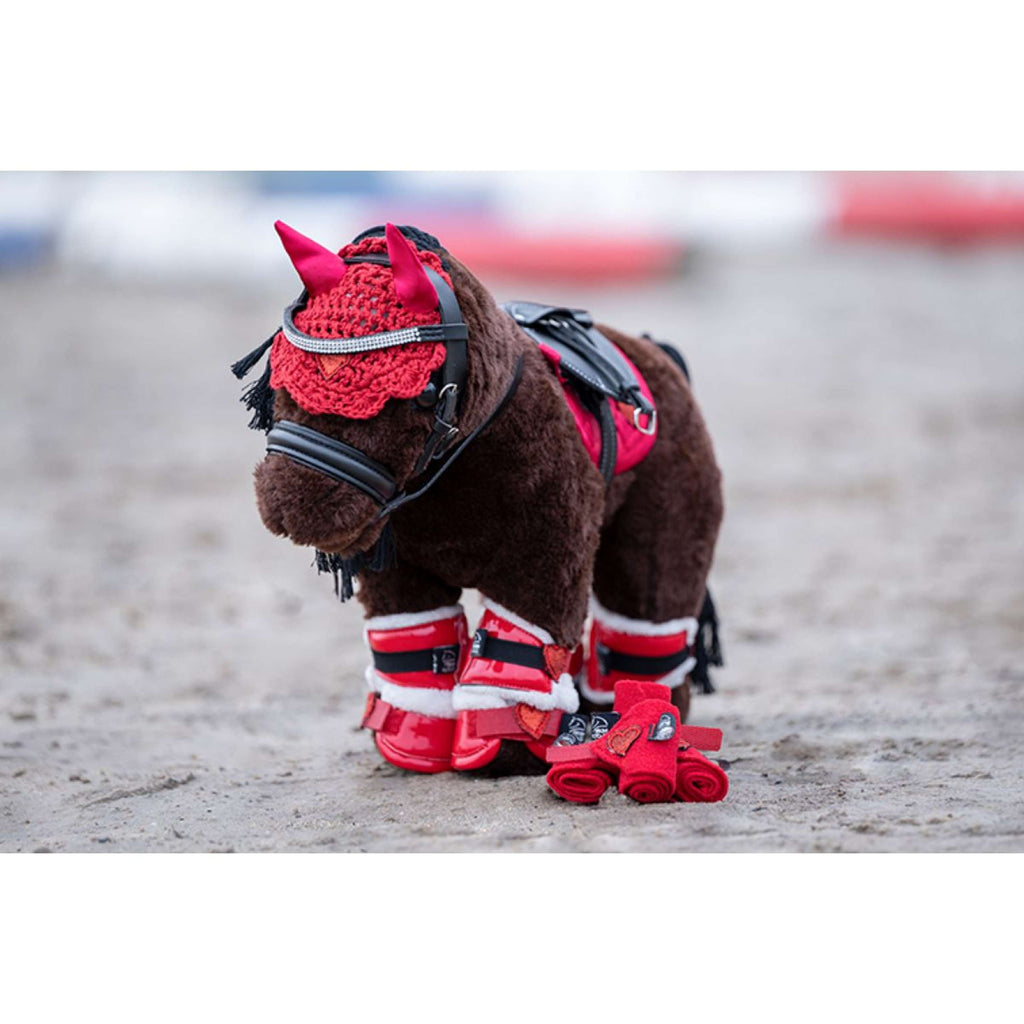 HKM Poni de Peluche Riding Starterset Rojo