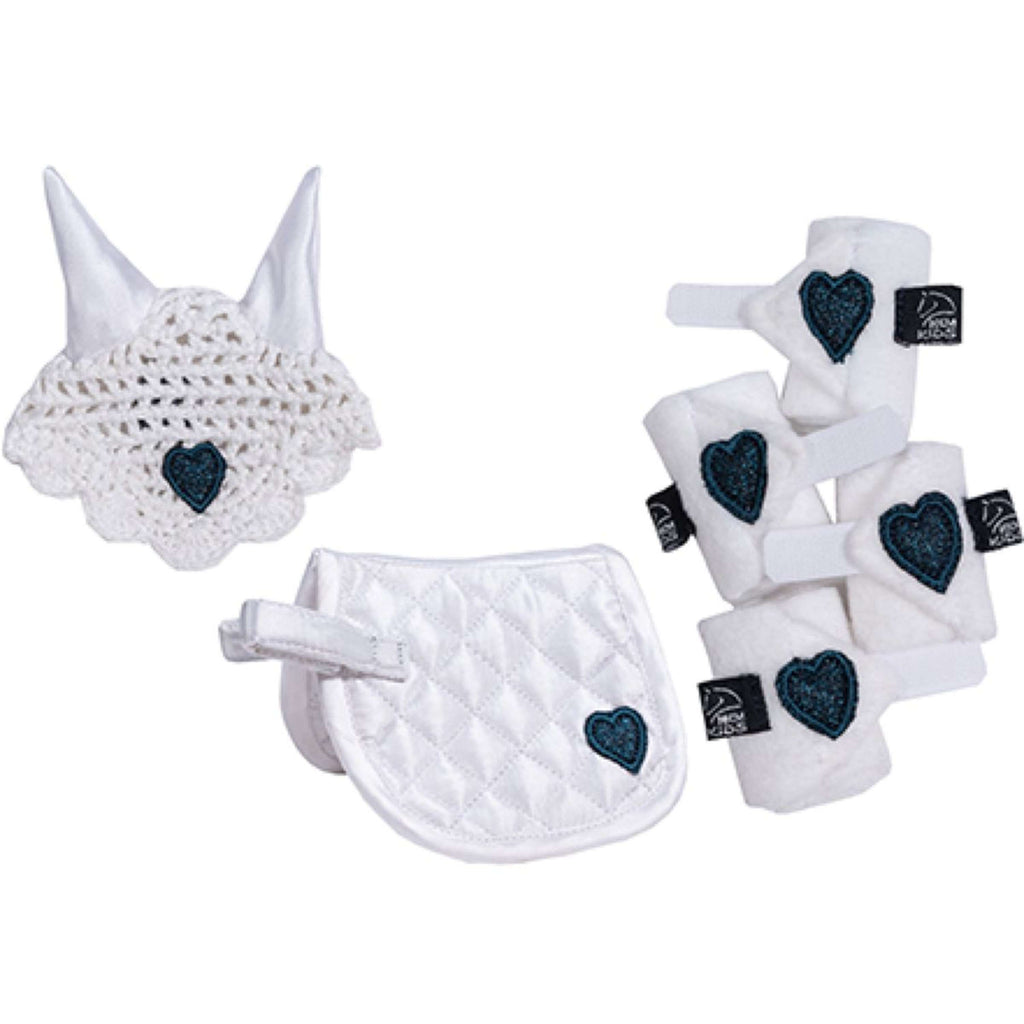 HKM Poni de Peluche Juego de competición Blanco/Azul oscuro