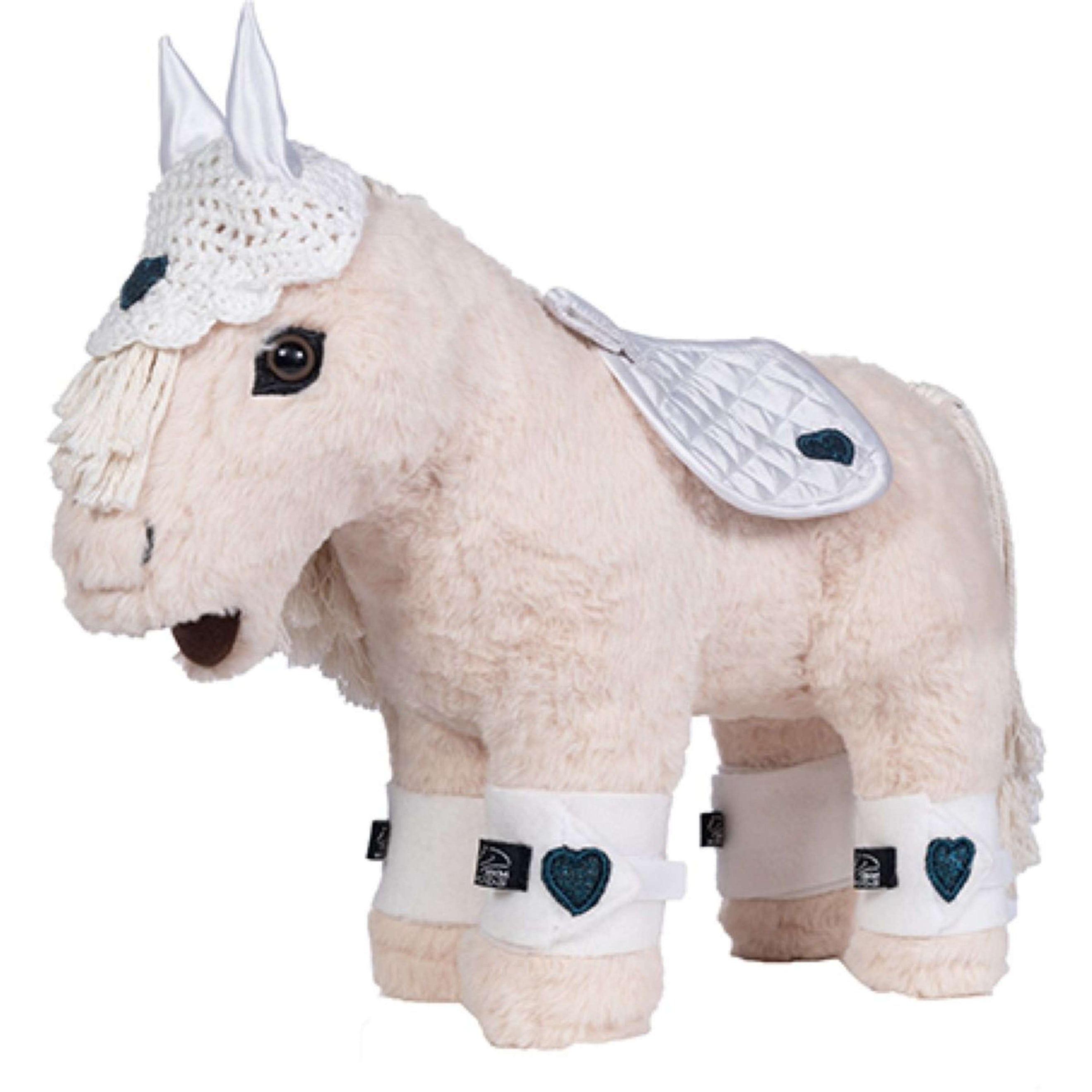 HKM Poni de Peluche Juego de competición Blanco/Azul oscuro HKM Poni de Peluche Juego de competición Blanco/Azul oscuro