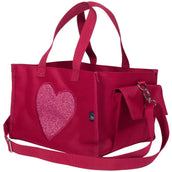 HKM Bolsa de Transporte con Pony de Peluche Rojo