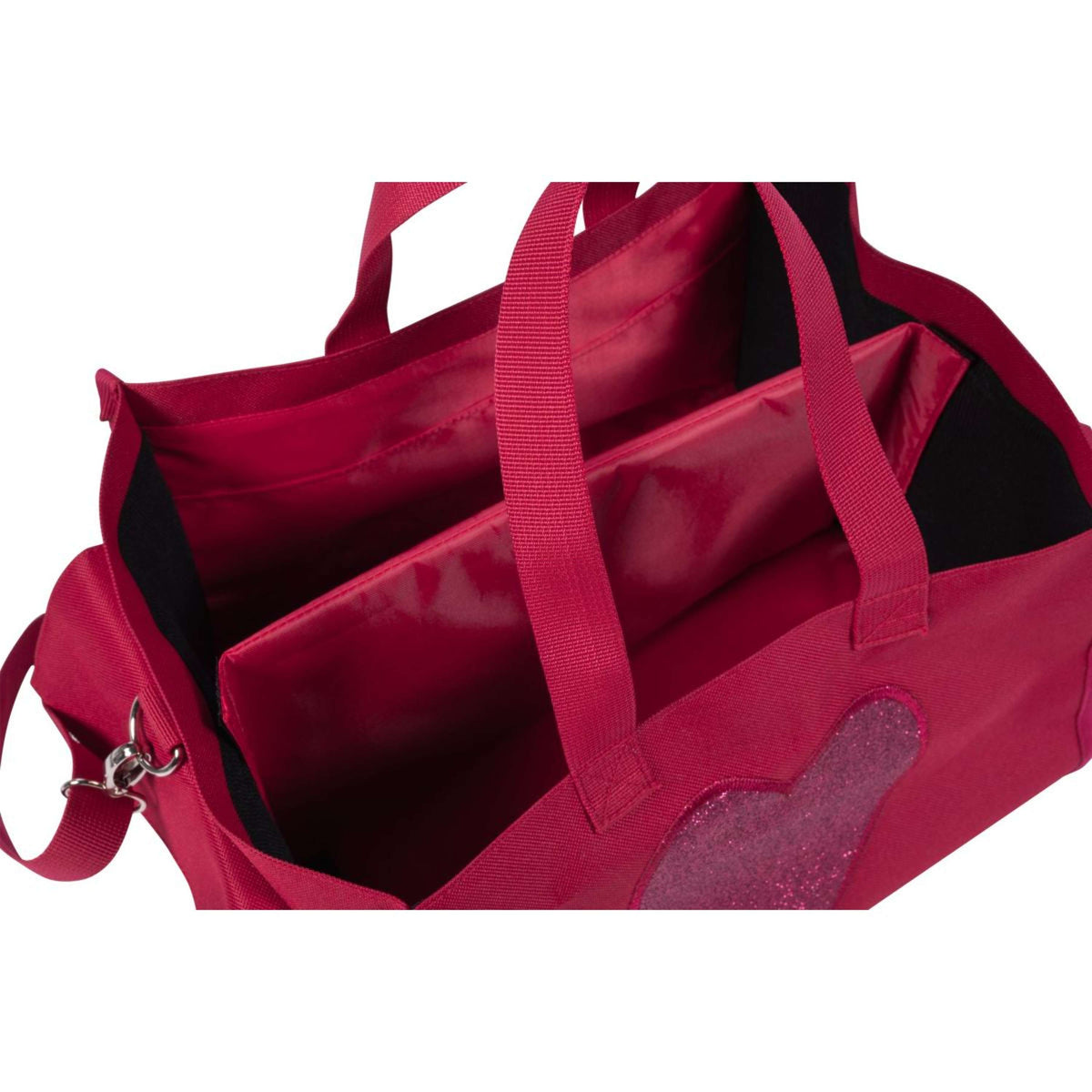 HKM Bolsa de Transporte con Pony de Peluche Rojo