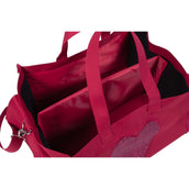 HKM Bolsa de Transporte con Pony de Peluche Rojo