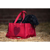 HKM Bolsa de Transporte con Pony de Peluche Rojo