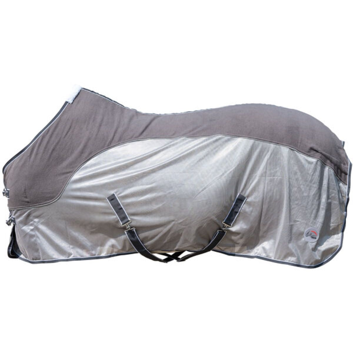 HKM Manta Antimoscas Comfort Fleece Gris<>Beige<>Azul