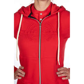 HKM Sudadera con capucha y cremallera Aruba Rojo